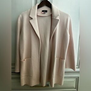 J. Crew Factory Blush Pink Open-Front Coatigan